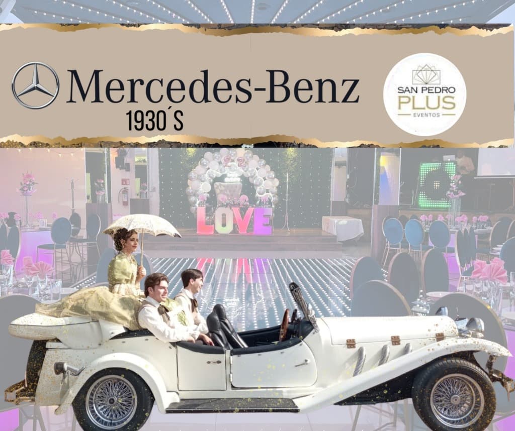 Auto Clásico Mercedes-Benz 1930: La entrada elegante para novios