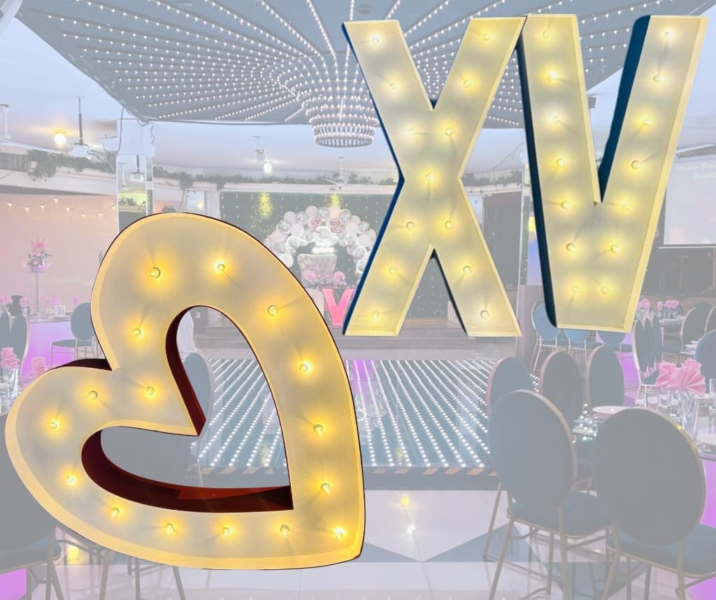 Letras Gigantes Iluminadas: Dale un toque espectacular a tu recepción